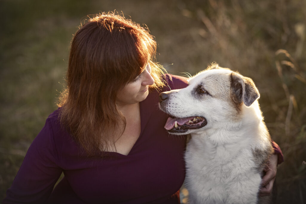 Jana und Hund